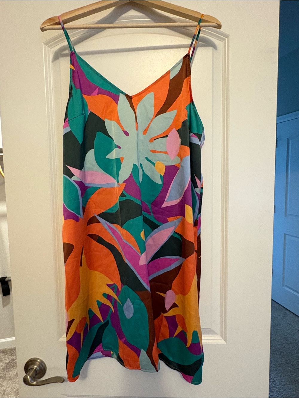 Satin slip dress